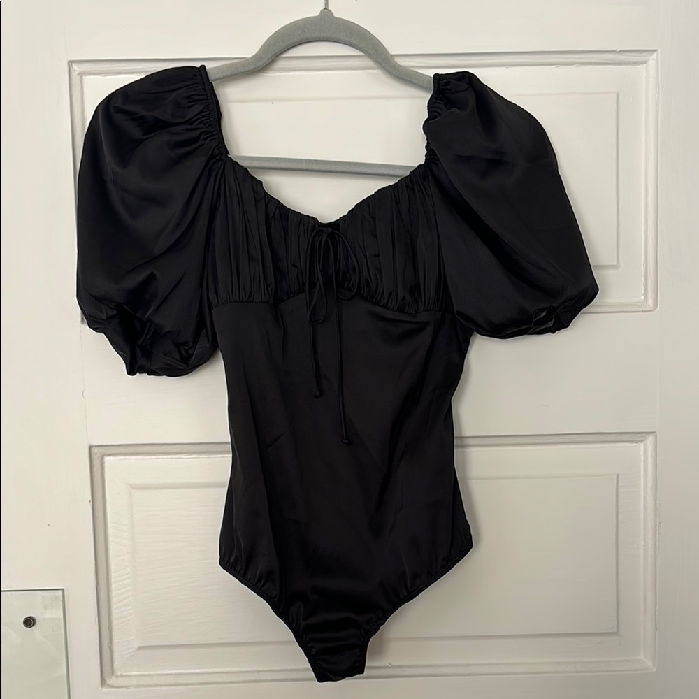 For Love and Lemons Black Bodysuit